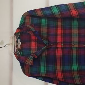 Plus Size Woman Within Longsleeve Flan nel Shirt